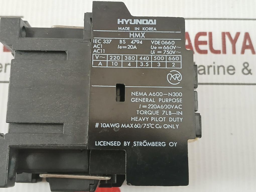 Hyundai 750V/20A Control Relay Hmx 31