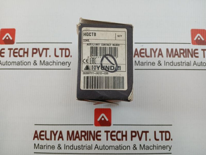 Hyundai Auxiliary Contact Block 16A 690V Part No Hgc Tb 22Ns