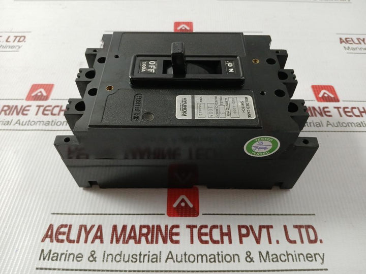Hyundai Dc250V Molded Case Switch Hsd-100S Poles 3