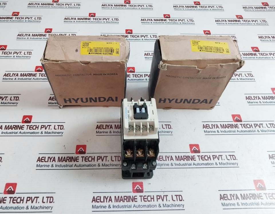 Hyundai Electric Hgc 50 Magnetic Contactor 70A 220V 50Hz