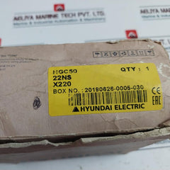 Hyundai Electric Hgc 50 Magnetic Contactor 70A 220V 50Hz