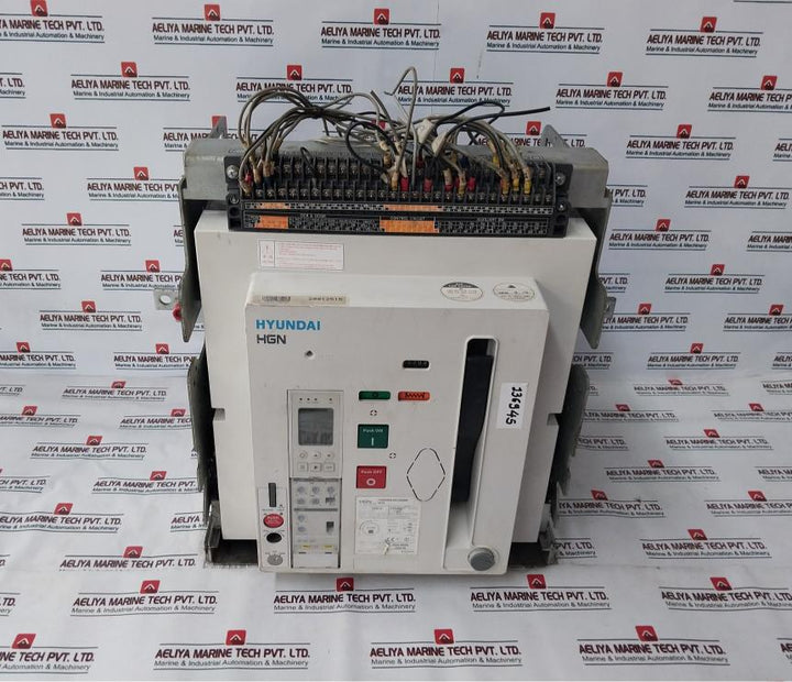 Hyundai Hgn25b3b Air Circuit Breaker 3 Pole 2500a 50/60hz 12kv 1000v
