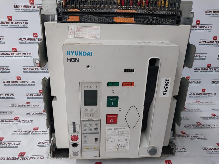 Hyundai Hgn25b3b Air Circuit Breaker 3 Pole 2500a 50/60hz 12kv 1000v