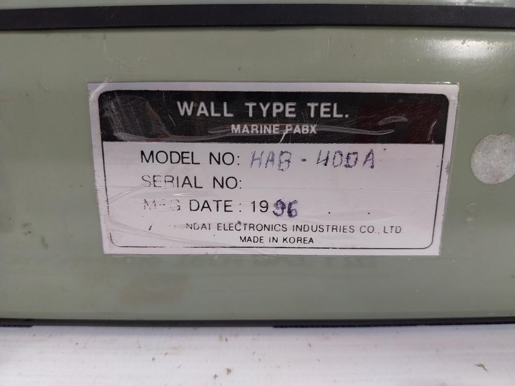 Hyundai Hab-400a Wall-mounted Marine Wall Type Telephone Pabx