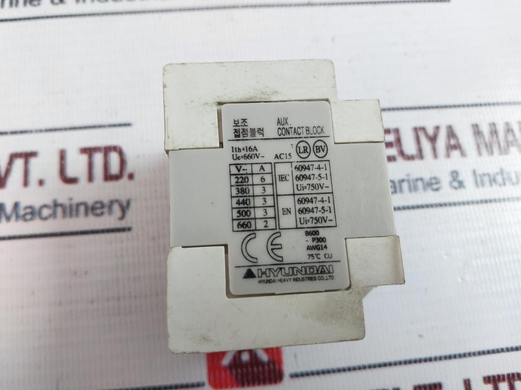 Hyundai Hab22 Aux. Contact Block 16A 750V