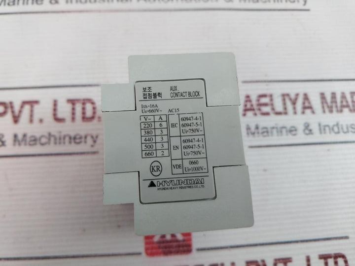 Hyundai Hab 22 Auxiliary Contact Block 16A 660V~