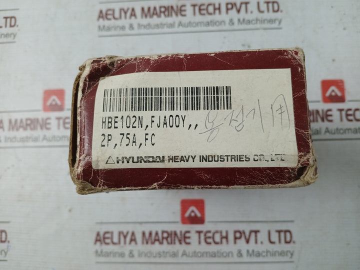 Hyundai Hbe-102N Molded Case Circuit Breaker 75A Ac600V 50/60Hz