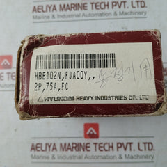 Hyundai Hbe-102N Molded Case Circuit Breaker 75A Ac600V 50/60Hz