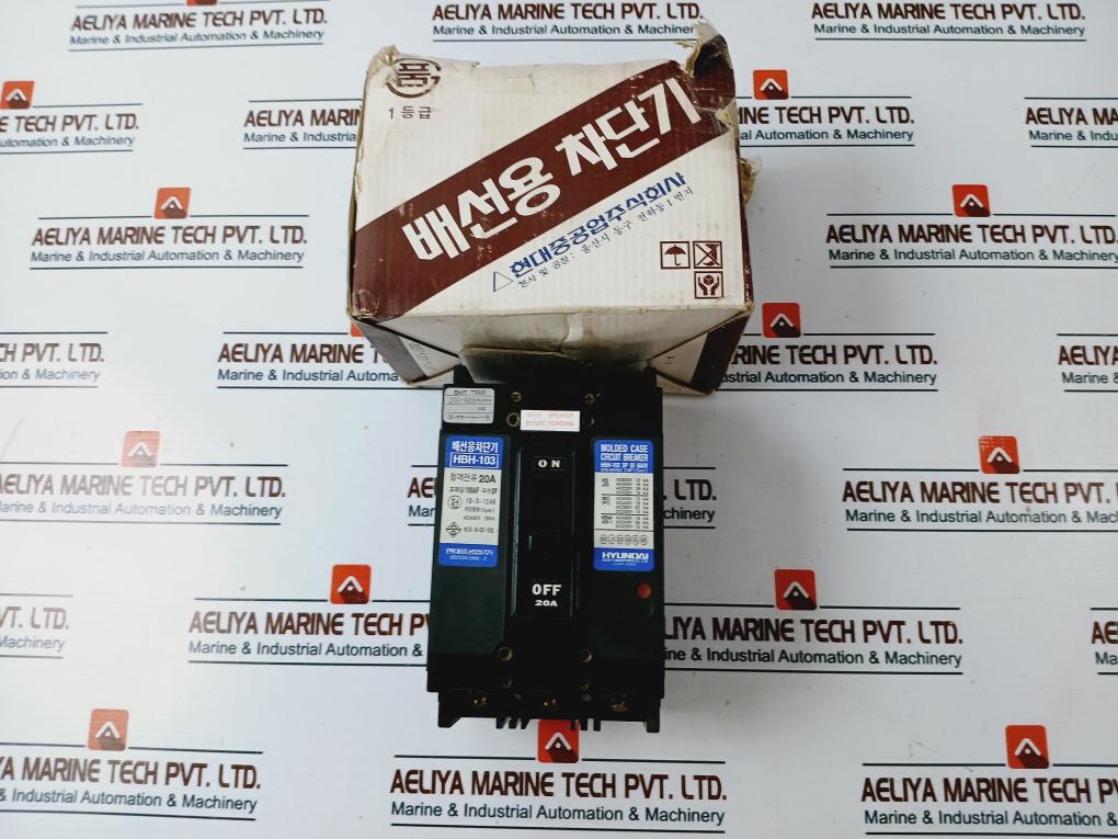 Hyundai HBH-103 3 Pole Molded Case Circuit Breaker 20A AC440V 15Ka