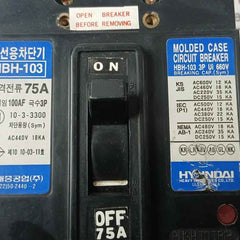 Hyundai Hbh-103 Molded Case Circuit Breaker 660V/75A