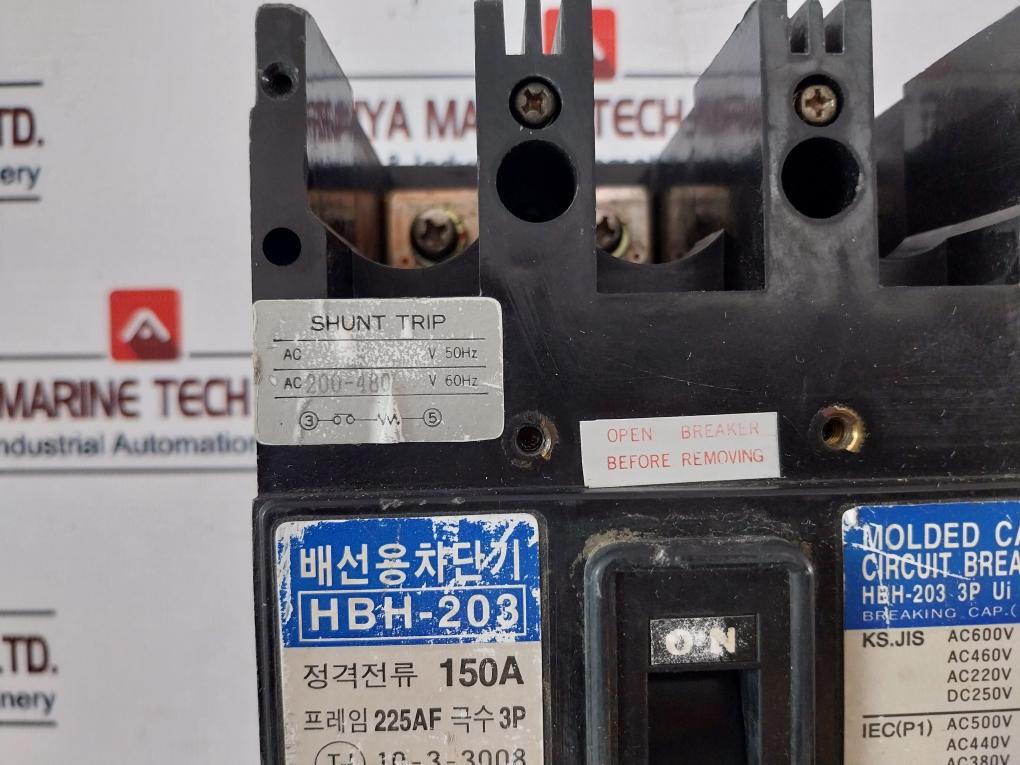 Hyundai Hbh-203 Molded Case Circuit Breaker 150A Ac600V 22Ka