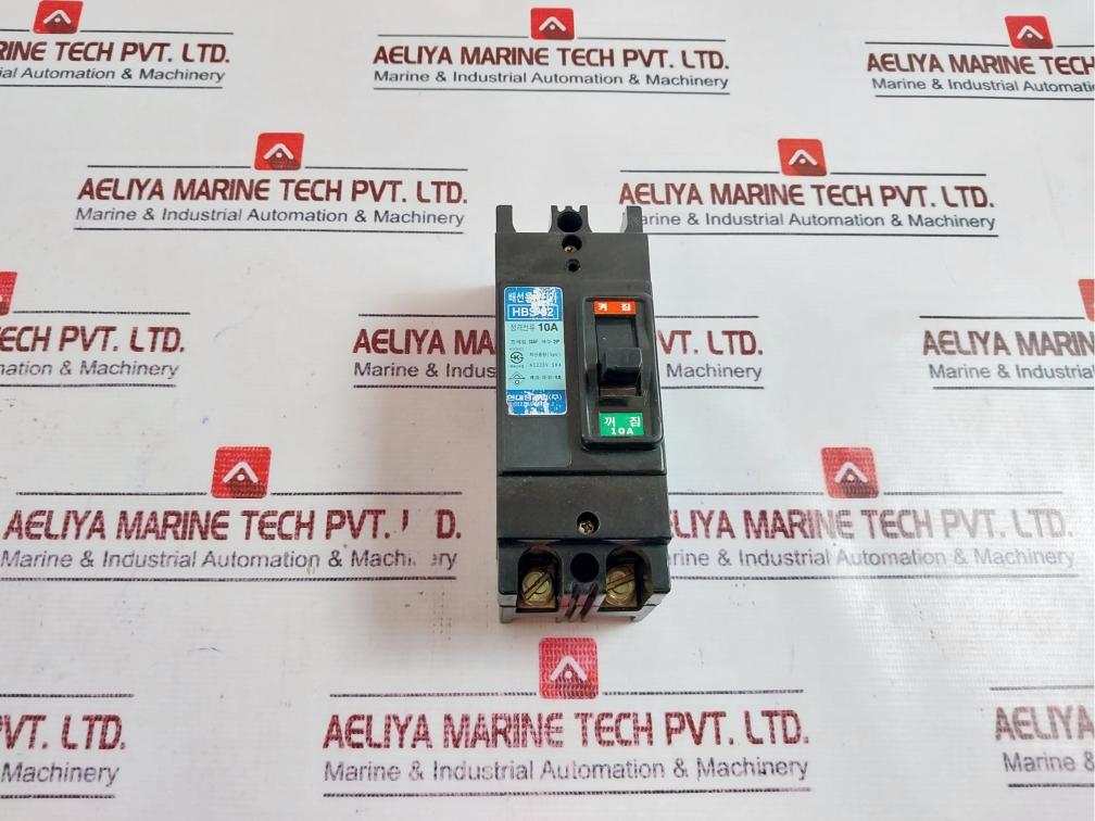 Hyundai Hbs-32 2-pole Low Voltage Molded Case Circuit Breaker 10a