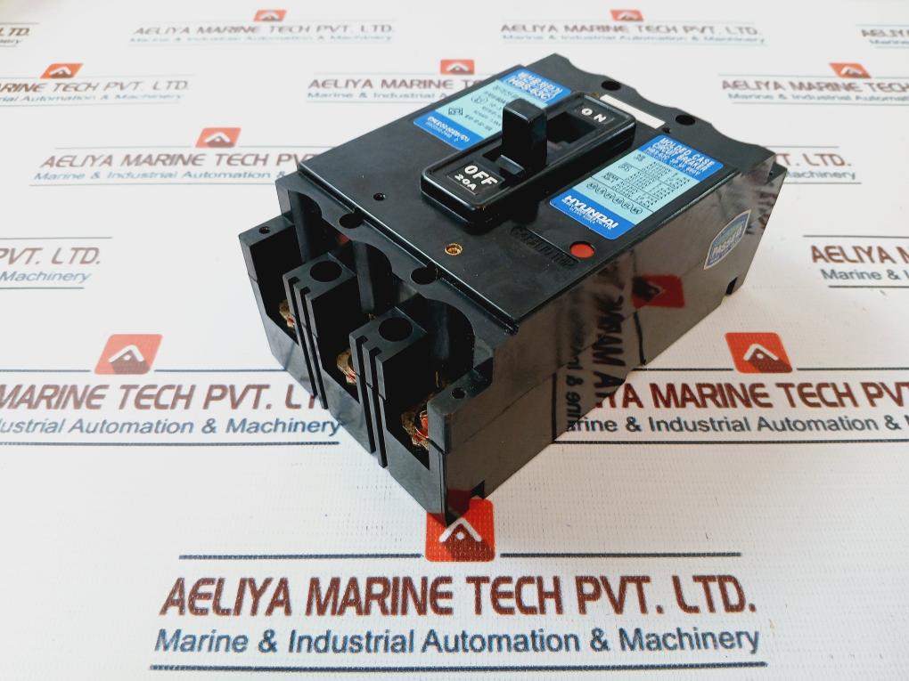 Hyundai HBS-63C 20A 3 Pole Molded Case Circuit Breaker 660V
