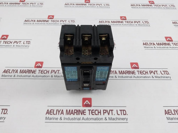 Hyundai Hbs-63C Molded Case Circuit Breaker Poles 3P Ac440V 7.5Ka