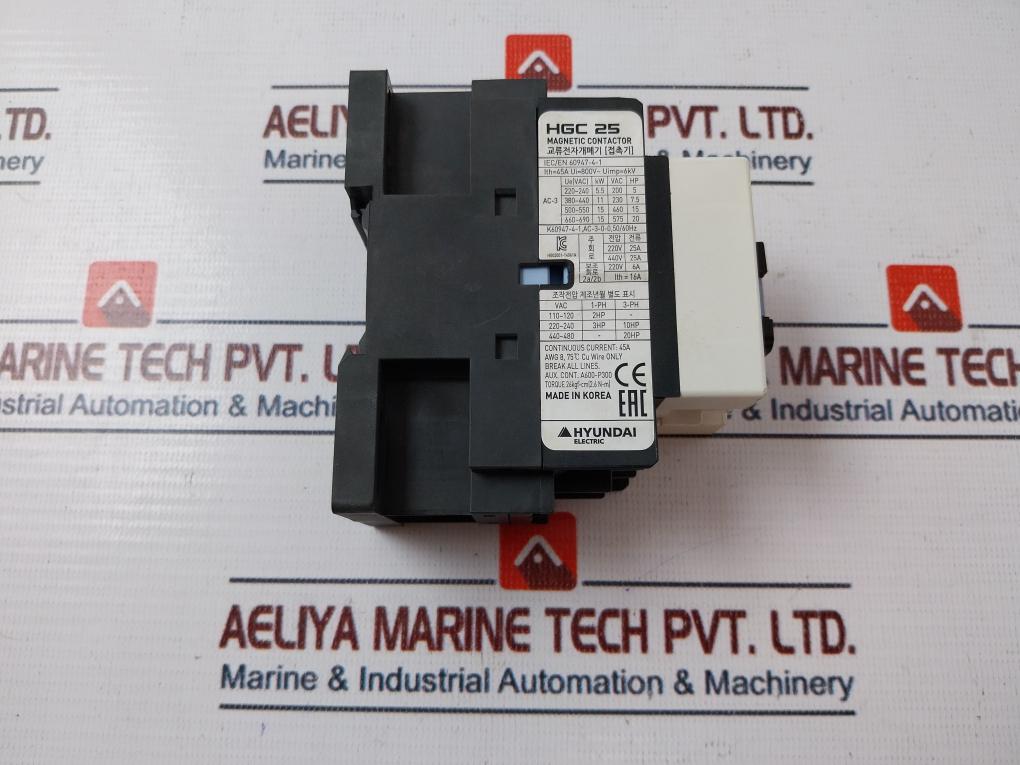 Hyundai Hgc 25 Magnetic Contactor