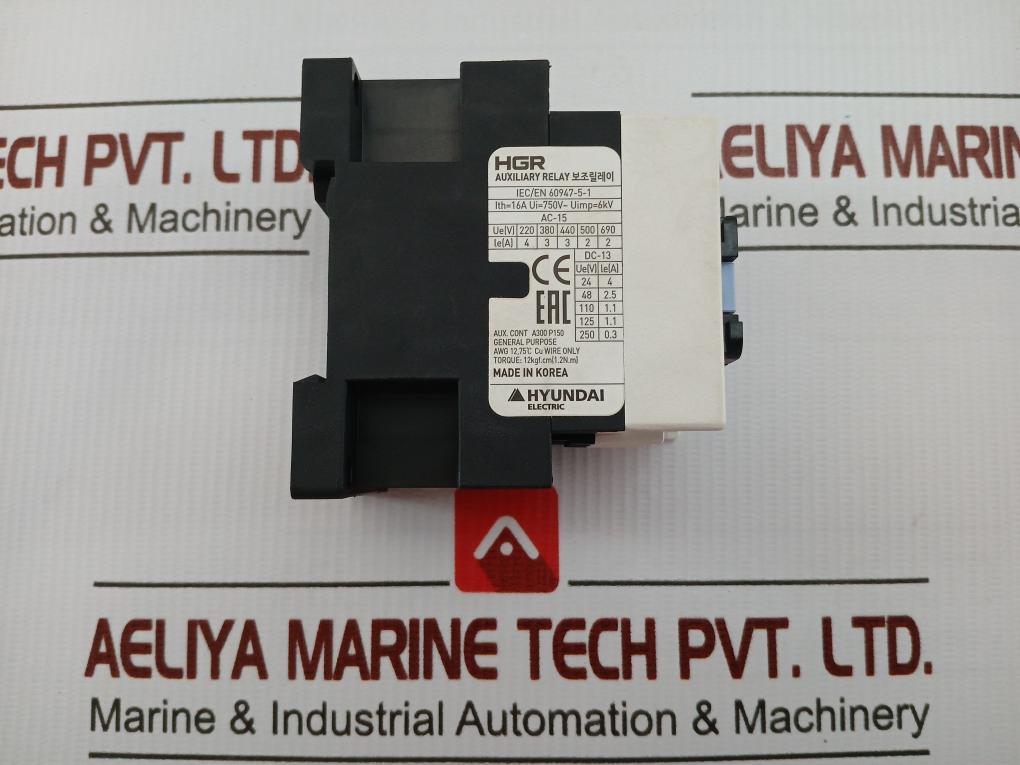 Hgr 22Ns X220 Auxiliary Control Relay Hyundai 16A