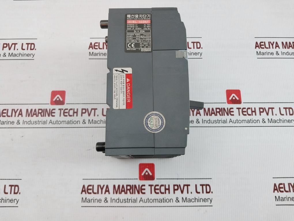Molded Case Circuit Breaker 250Vdc Hyundai Hibl 103Nt