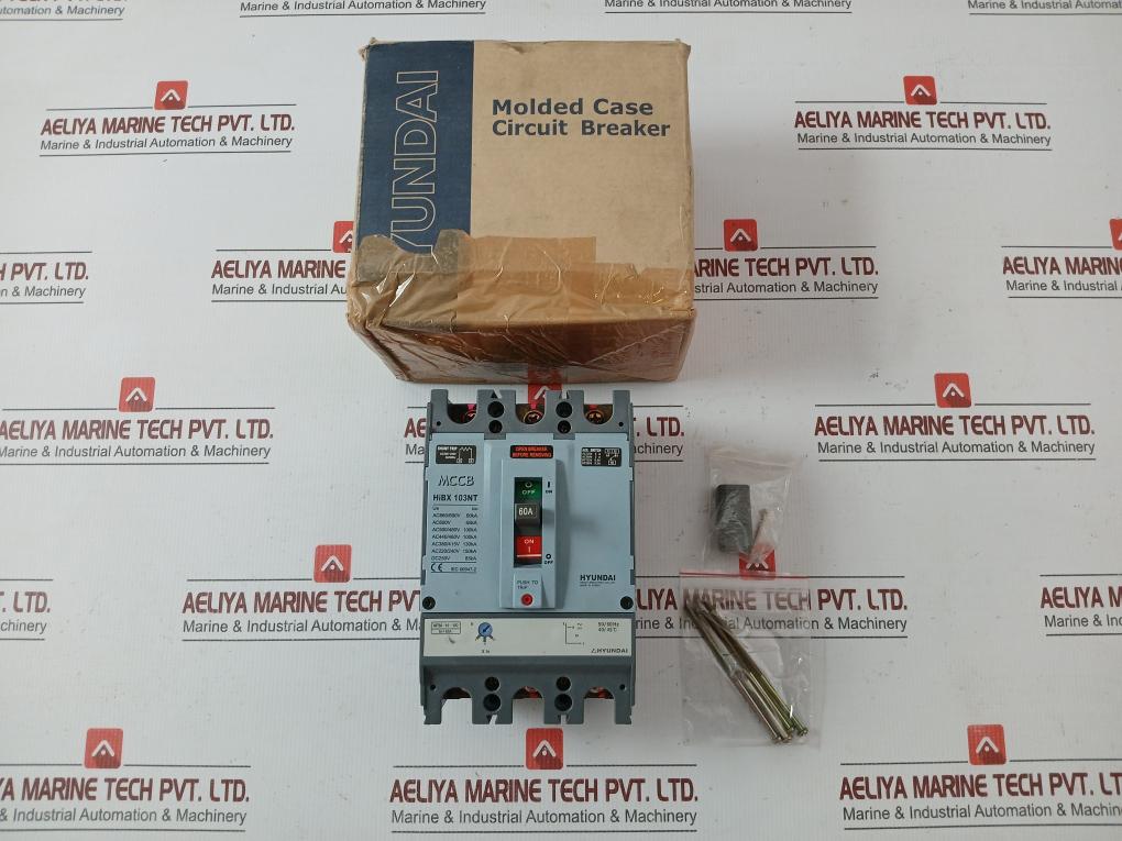 Hyundai Mccb-molded Case Circuit Breaker Ac200-230V 50/60Hz Hibx 103Nt