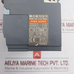Hyundai Molded Case Circuit Breaker Input: Ac200-230V 50/60Hz Part No Hibx 203Nt