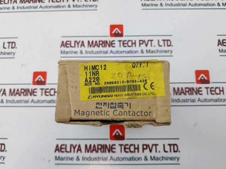 Hyundai Himc 12, 20A Magnetic Contactor 50/60Hz