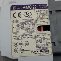 Hyundai 750V 50-60Hz Magnetic Contactor Himc 22