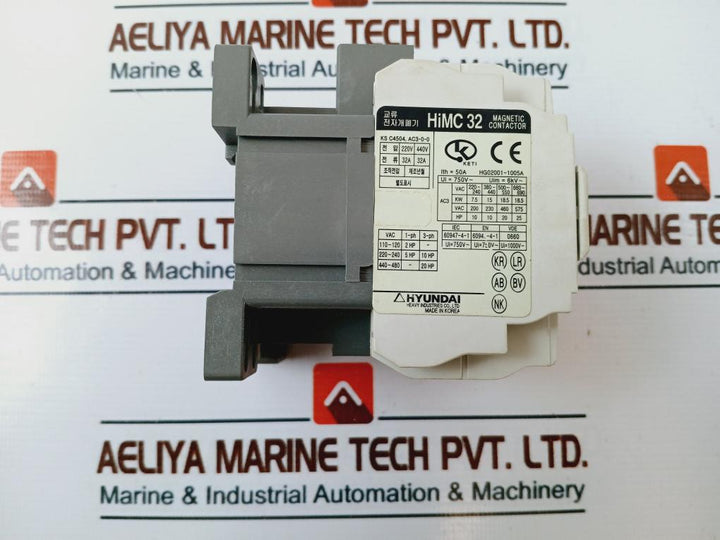 Hyundai Himc 32 Magnetic Contactor 50A 750V/1000V~ 6Kv~