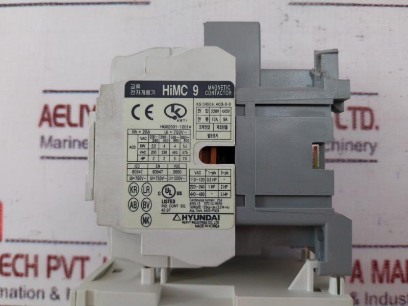 Hyundai Himc 9 Magnetic Contactor 20A Hg02001-1001A 100–110V 200-00125