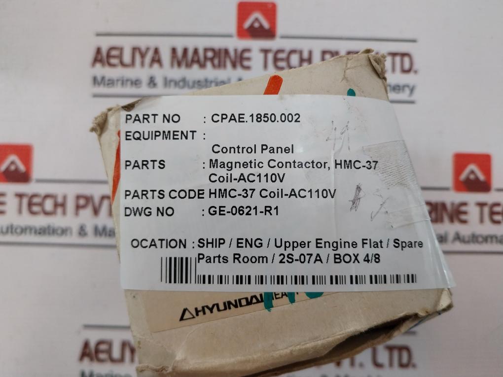 Hyundai Hmc 37 Magnetic Contactor Ksc4504.Ac3-0-0