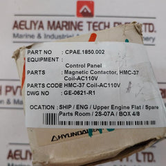 Hyundai Hmc 37 Magnetic Contactor Ksc4504.Ac3-0-0
