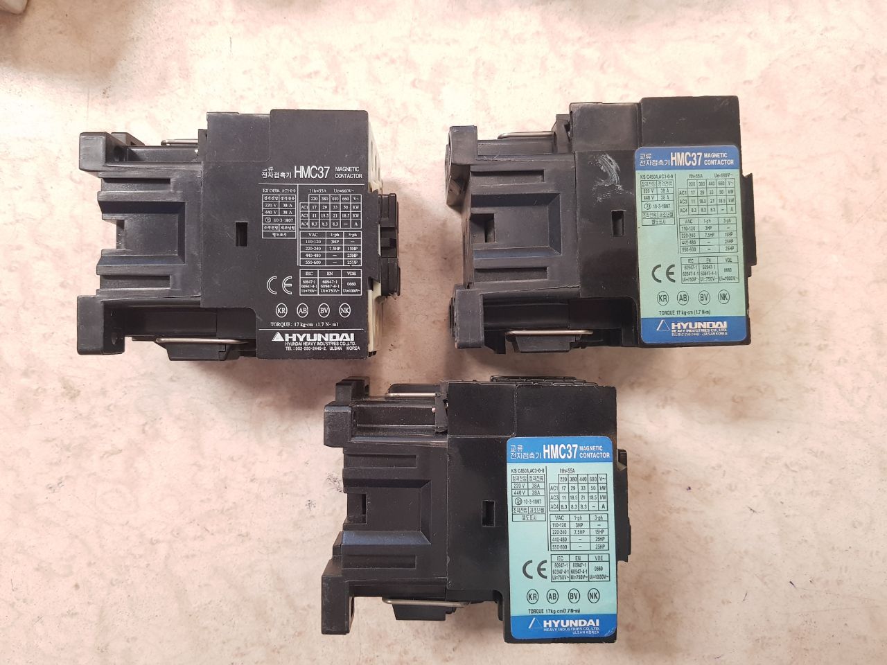 Hyundai Hmc 37 W10 Magnetic Contactor 110V 60Hz