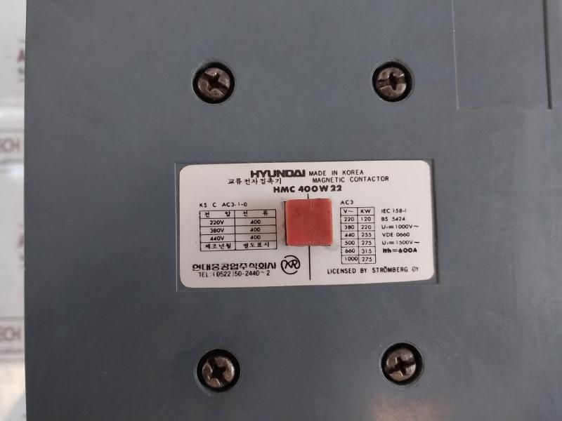 Hyundai Hmc 400w 22 Magnetic Contactor 600a