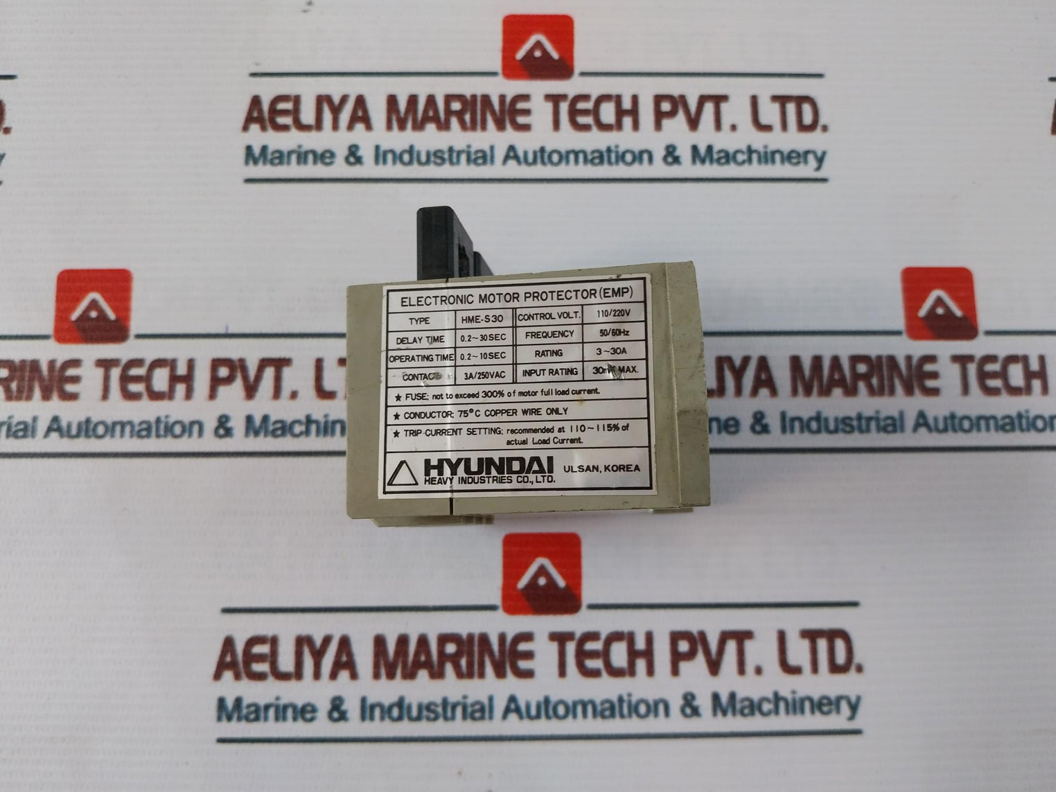 Hyundai Hme-s30 Electronic Motor Protector 110/220V 50/60Hz