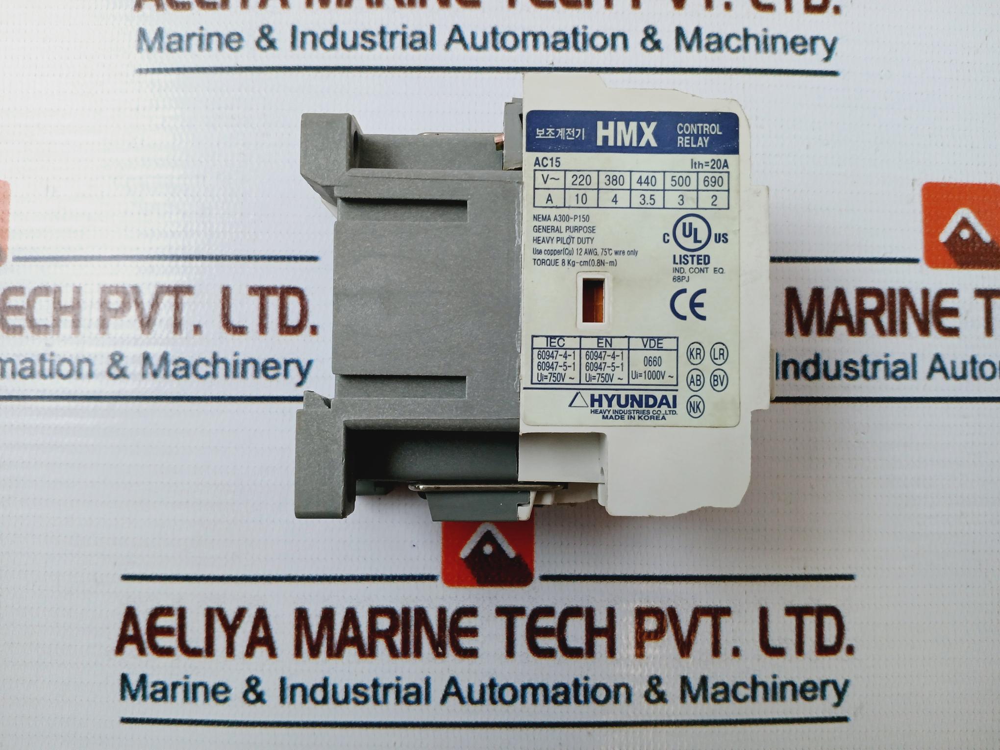 Hyundai Hmx 22 Control Relay Ac15 20A