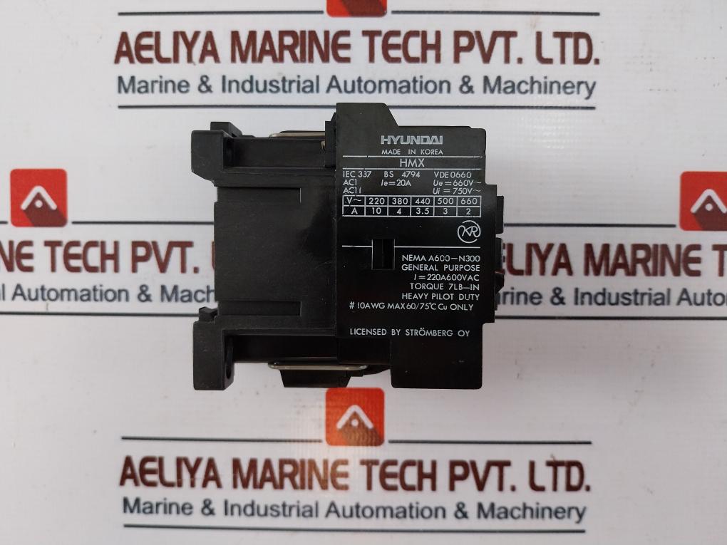 Hyundai Hmx 22 Control Relay 400…440V 50Hz 60Hz