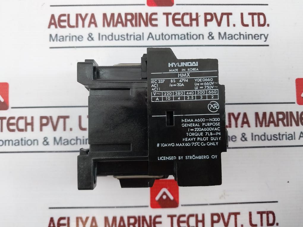 Hyundai Hmx 31 Auxiliary Relay 660V