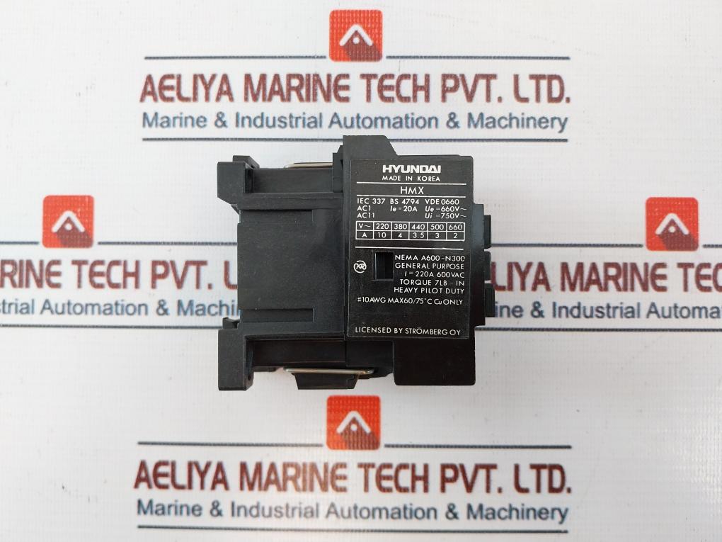Hyundai Hmx 31 Control Relay 20A 660V