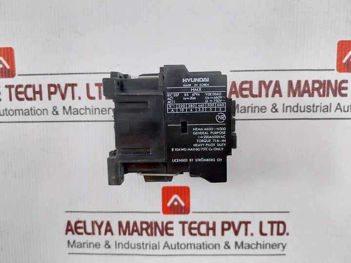 Hyundai Hmx 31 Control Relay 60/75C 50-60Hz 750V