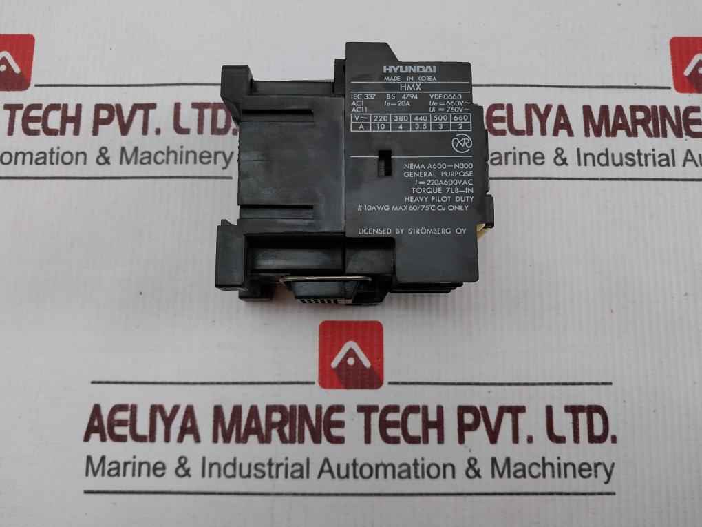 Hyundai Hmx 31 Control Relay 660V 20A A600-n300