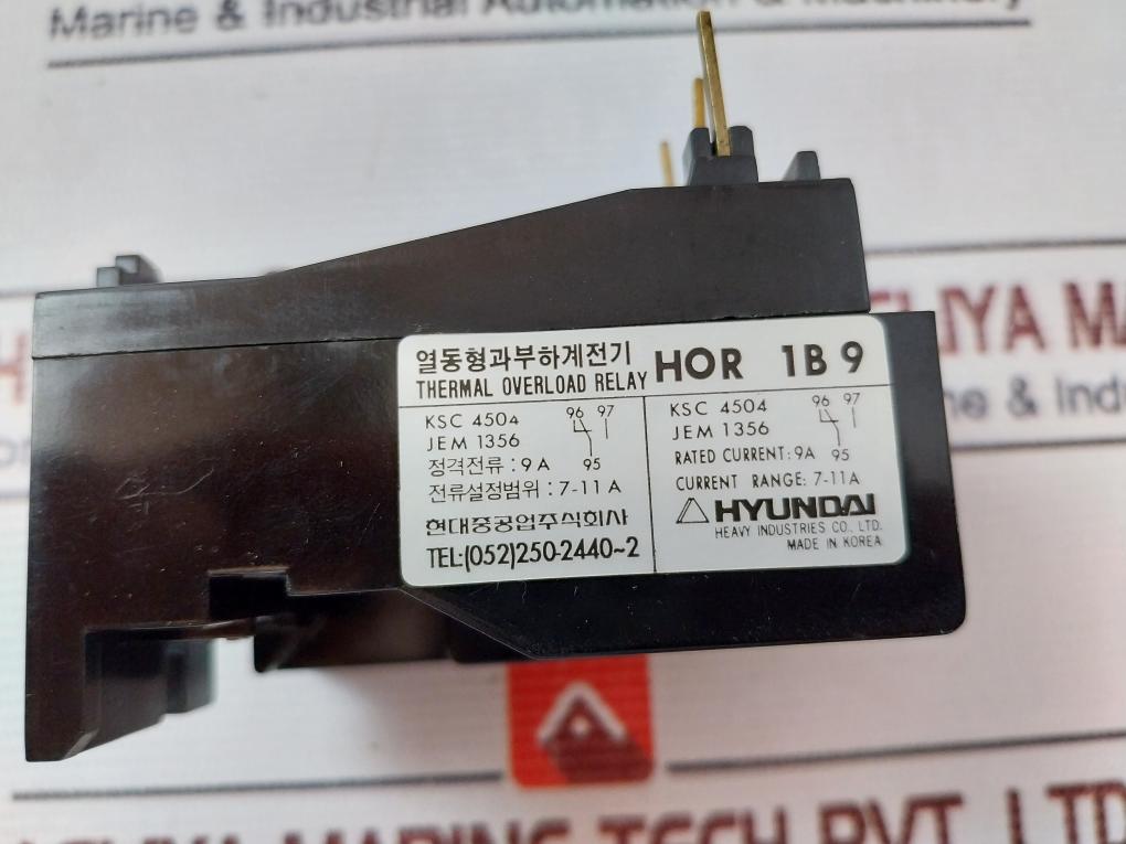 Hyundai Hor 1B 9 Thermal Overload Relay