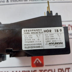 Hyundai Hor 1B 9 Thermal Overload Relay