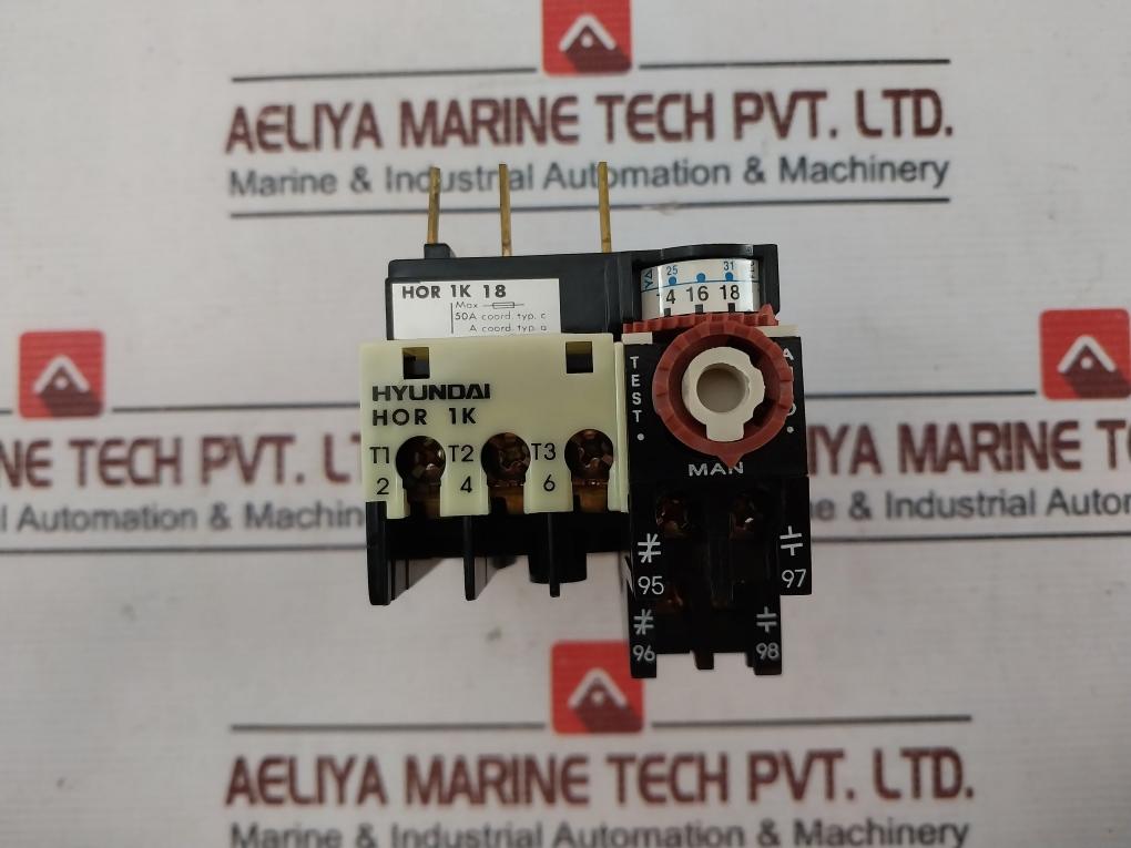 Hyundai Hor 1K 18 Thermal Overload Relay 5A 660V~