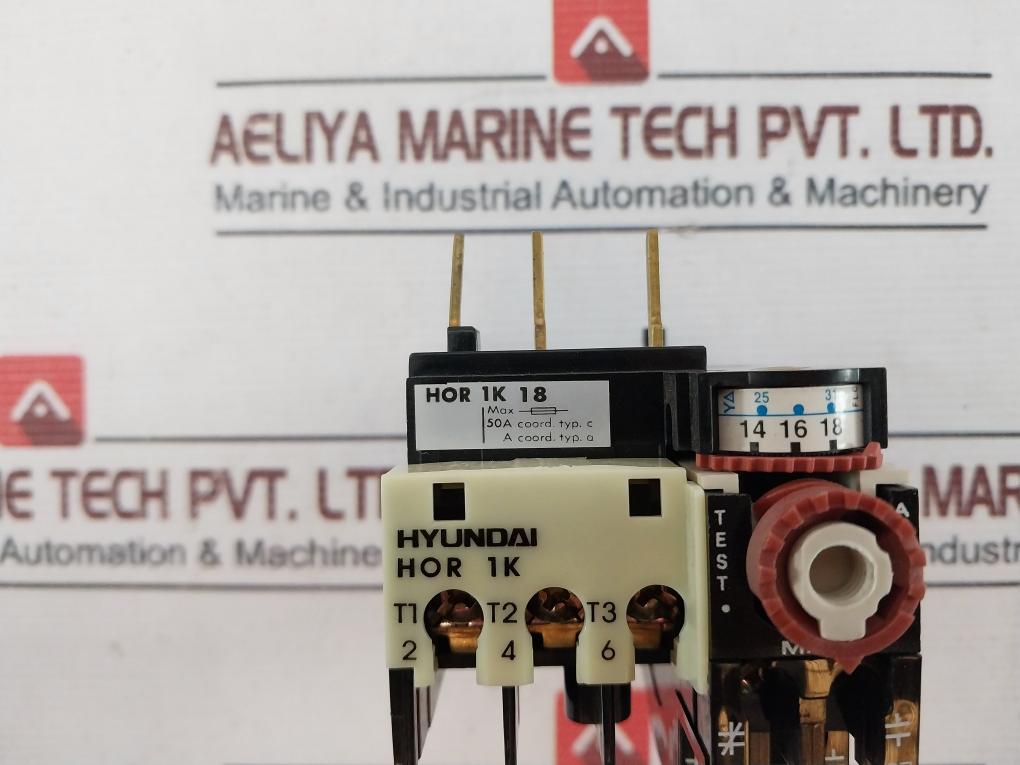 Hyundai Hor 1K 18 Thermal Overload Relay 5A 660V~