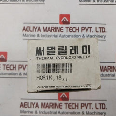 Hyundai Hor 1K 18 Thermal Overload Relay 5A 660V~