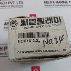 Hyundai Hor 1K 2.2 Thermal Overcurrent Relay 5A 660V