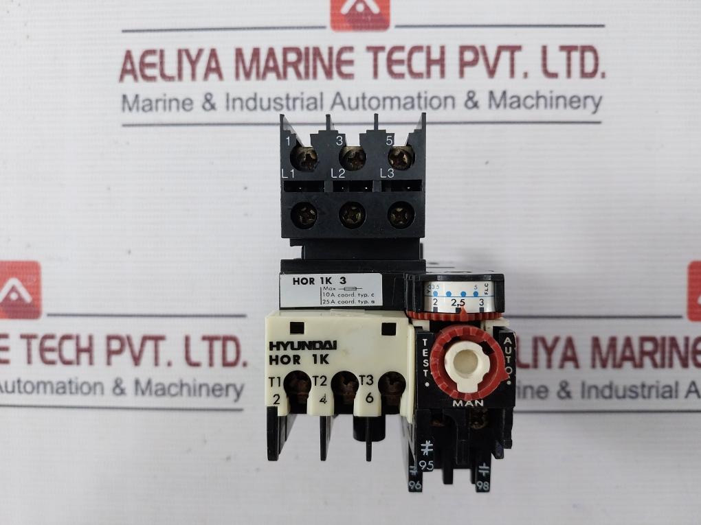 Hyundai Hor 1K3 Thermal Overcurrent Relay 660V 0.5A