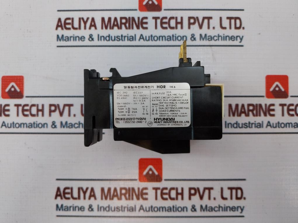 Hyundai Hor 1K 6 Thermal Overcurrent Relay