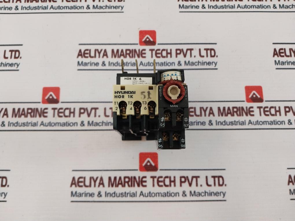 Hyundai Hor 1K 6 Thermal Overcurrent Relay 5A 660V~