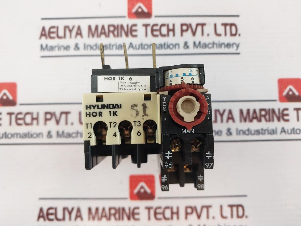 Hyundai Hor 1K 6 Thermal Overcurrent Relay 5A 660V~