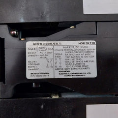 Hyundai Hor 3K110 Thermal Overcurrent Relay 660V