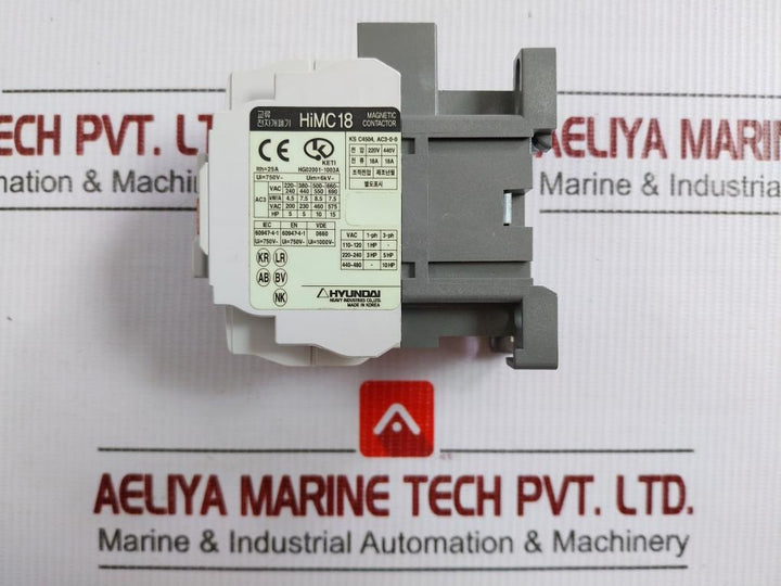Hyundai Magnetic Contactor 220V 440V 18A Himc 18